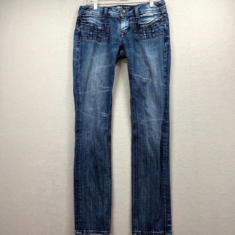 ReRock Express Jeans Womens 4 Fits 32x30* Blue Denim Pants Streetwear Skinny Leg